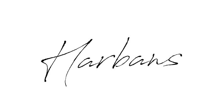 Make a beautiful signature design for name Harbans. With this signature (Antro_Vectra) style, you can create a handwritten signature for free. Harbans signature style 6 images and pictures png