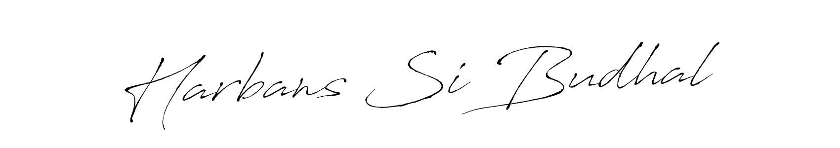 Harbans Si Budhal stylish signature style. Best Handwritten Sign (Antro_Vectra) for my name. Handwritten Signature Collection Ideas for my name Harbans Si Budhal. Harbans Si Budhal signature style 6 images and pictures png
