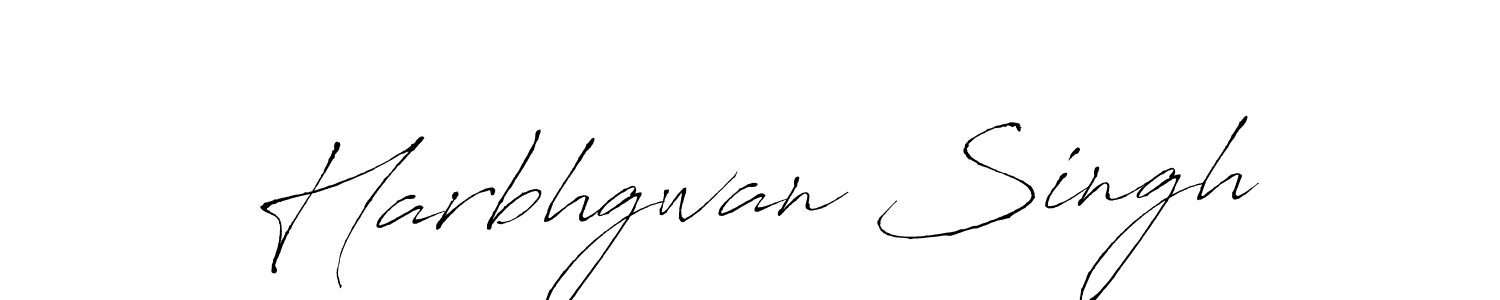 Design your own signature with our free online signature maker. With this signature software, you can create a handwritten (Antro_Vectra) signature for name Harbhgwan Singh. Harbhgwan Singh signature style 6 images and pictures png