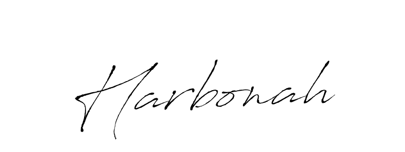 Create a beautiful signature design for name Harbonah. With this signature (Antro_Vectra) fonts, you can make a handwritten signature for free. Harbonah signature style 6 images and pictures png