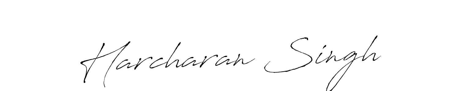 Create a beautiful signature design for name Harcharan Singh. With this signature (Antro_Vectra) fonts, you can make a handwritten signature for free. Harcharan Singh signature style 6 images and pictures png