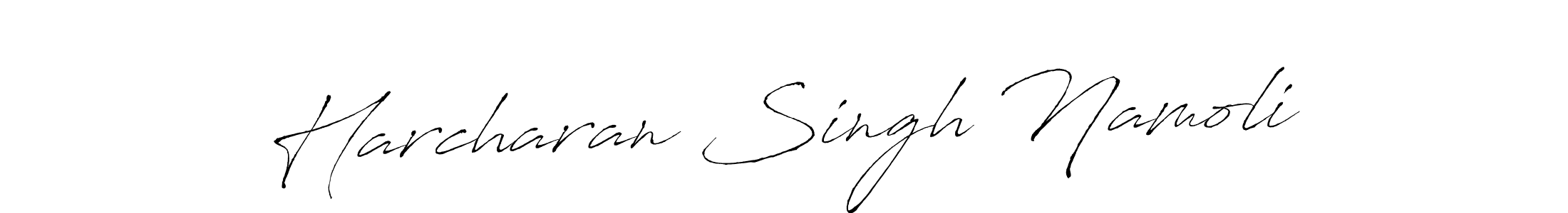 Also we have Harcharan Singh Namoli name is the best signature style. Create professional handwritten signature collection using Antro_Vectra autograph style. Harcharan Singh Namoli signature style 6 images and pictures png