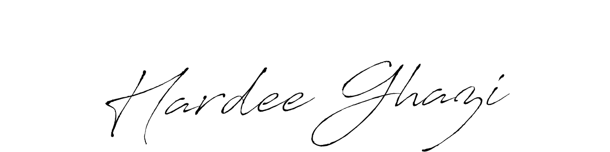 How to make Hardee Ghazi name signature. Use Antro_Vectra style for creating short signs online. This is the latest handwritten sign. Hardee Ghazi signature style 6 images and pictures png