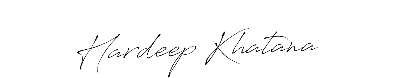 Make a beautiful signature design for name Hardeep Khatana. With this signature (Antro_Vectra) style, you can create a handwritten signature for free. Hardeep Khatana signature style 6 images and pictures png