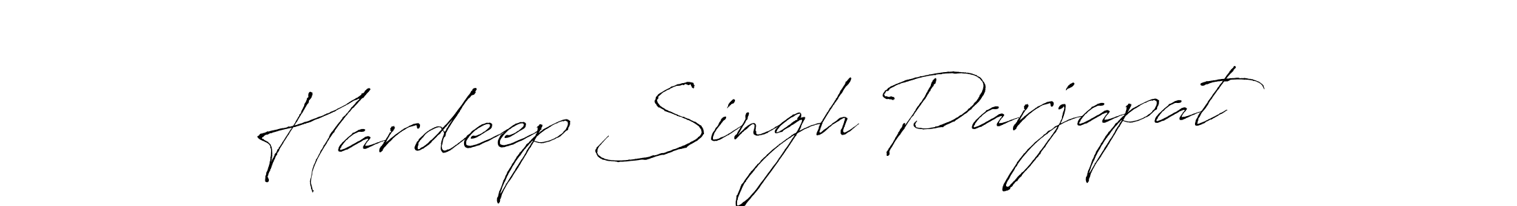 Make a beautiful signature design for name Hardeep Singh Parjapat. With this signature (Antro_Vectra) style, you can create a handwritten signature for free. Hardeep Singh Parjapat signature style 6 images and pictures png