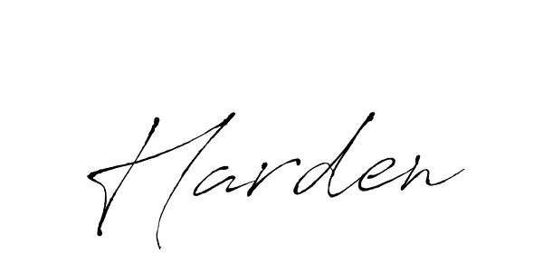 Design your own signature with our free online signature maker. With this signature software, you can create a handwritten (Antro_Vectra) signature for name Harden. Harden signature style 6 images and pictures png