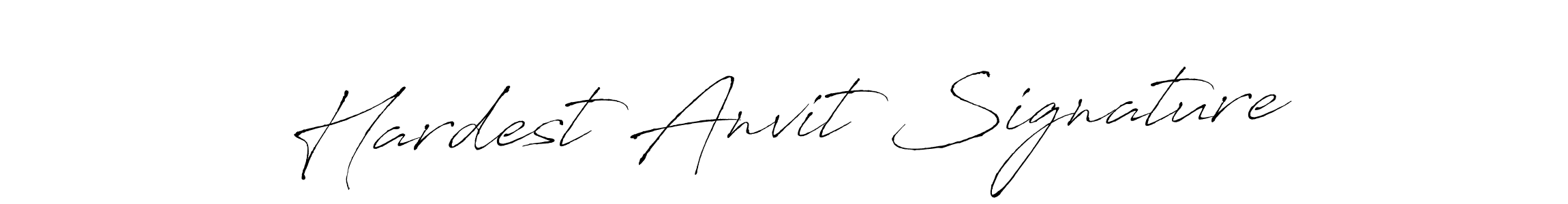 Make a beautiful signature design for name Hardest Anvit Signature. With this signature (Antro_Vectra) style, you can create a handwritten signature for free. Hardest Anvit Signature signature style 6 images and pictures png