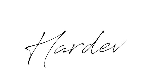 Make a beautiful signature design for name Hardev. With this signature (Antro_Vectra) style, you can create a handwritten signature for free. Hardev signature style 6 images and pictures png