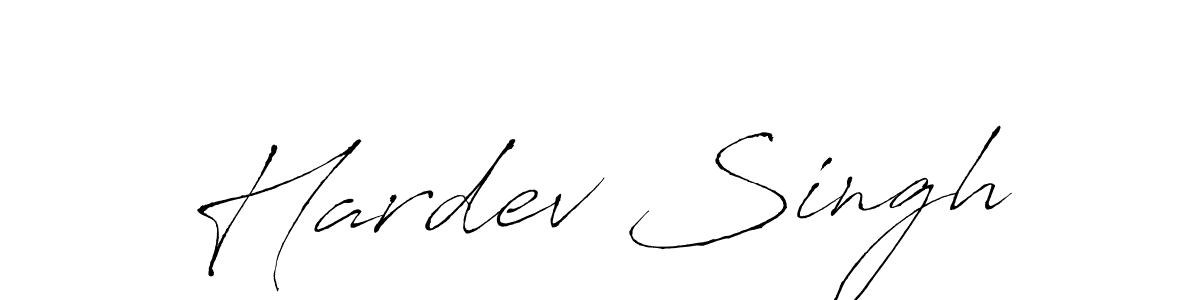 Hardev Singh stylish signature style. Best Handwritten Sign (Antro_Vectra) for my name. Handwritten Signature Collection Ideas for my name Hardev Singh. Hardev Singh signature style 6 images and pictures png