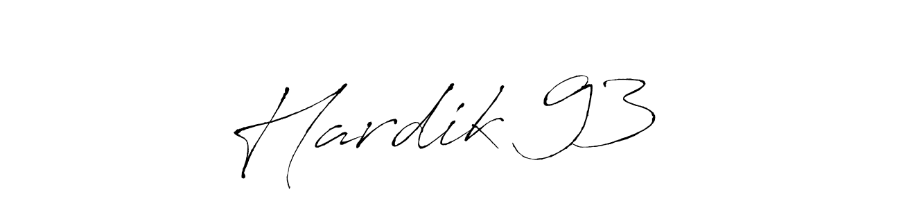 Create a beautiful signature design for name Hardik 93 ✨. With this signature (Antro_Vectra) fonts, you can make a handwritten signature for free. Hardik 93 ✨ signature style 6 images and pictures png
