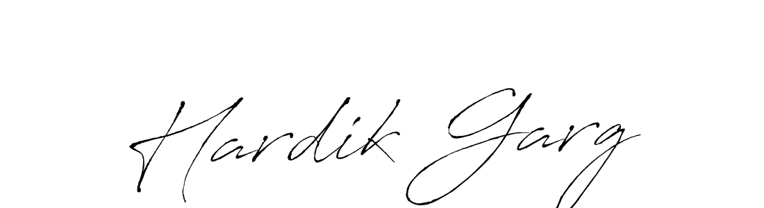 Hardik Garg stylish signature style. Best Handwritten Sign (Antro_Vectra) for my name. Handwritten Signature Collection Ideas for my name Hardik Garg. Hardik Garg signature style 6 images and pictures png