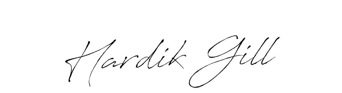 Make a beautiful signature design for name Hardik Gill. Use this online signature maker to create a handwritten signature for free. Hardik Gill signature style 6 images and pictures png