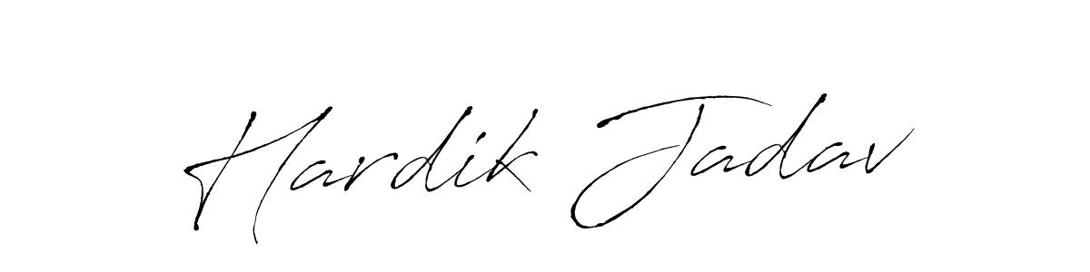 Design your own signature with our free online signature maker. With this signature software, you can create a handwritten (Antro_Vectra) signature for name Hardik Jadav. Hardik Jadav signature style 6 images and pictures png