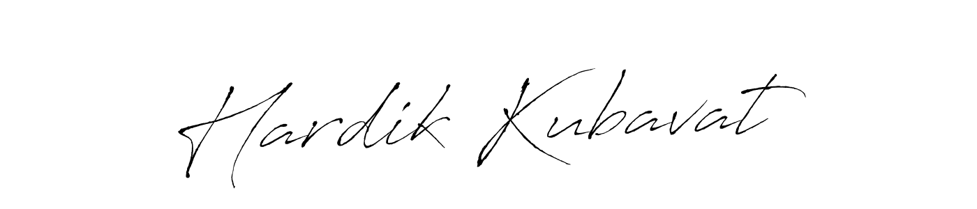 How to make Hardik Kubavat signature? Antro_Vectra is a professional autograph style. Create handwritten signature for Hardik Kubavat name. Hardik Kubavat signature style 6 images and pictures png