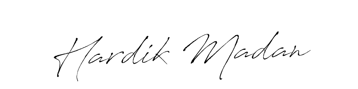 You can use this online signature creator to create a handwritten signature for the name Hardik Madan. This is the best online autograph maker. Hardik Madan signature style 6 images and pictures png