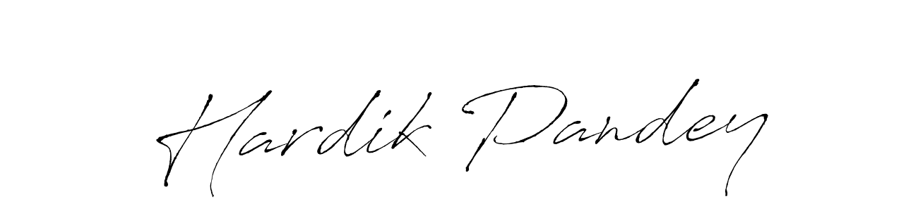 Also we have Hardik Pandey name is the best signature style. Create professional handwritten signature collection using Antro_Vectra autograph style. Hardik Pandey signature style 6 images and pictures png