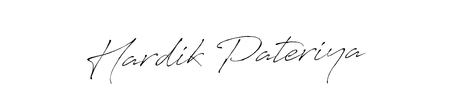 Also we have Hardik Pateriya name is the best signature style. Create professional handwritten signature collection using Antro_Vectra autograph style. Hardik Pateriya signature style 6 images and pictures png