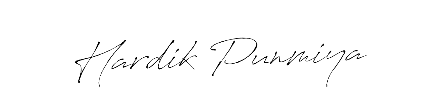 Use a signature maker to create a handwritten signature online. With this signature software, you can design (Antro_Vectra) your own signature for name Hardik Punmiya. Hardik Punmiya signature style 6 images and pictures png