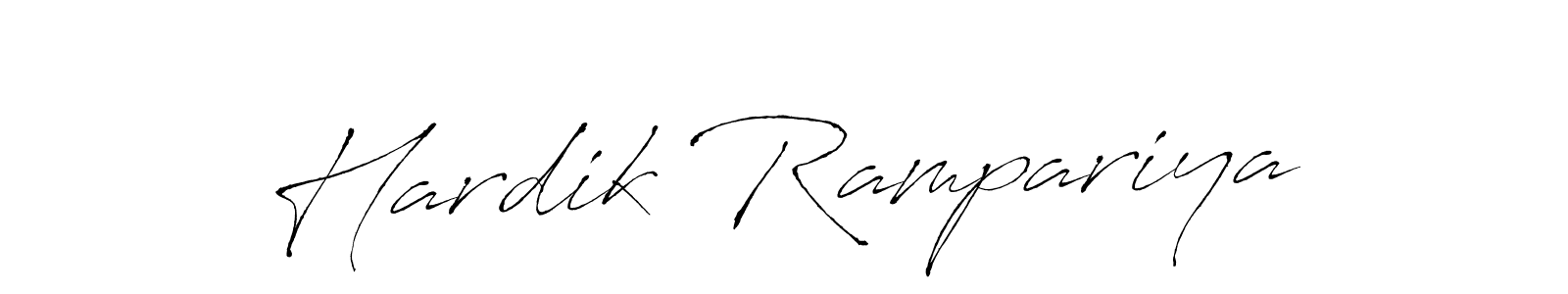 It looks lik you need a new signature style for name Hardik Rampariya. Design unique handwritten (Antro_Vectra) signature with our free signature maker in just a few clicks. Hardik Rampariya signature style 6 images and pictures png