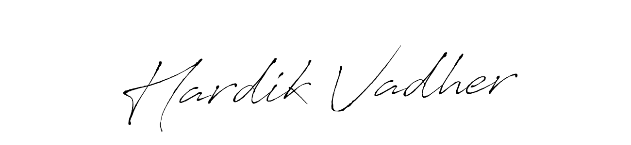 How to make Hardik Vadher signature? Antro_Vectra is a professional autograph style. Create handwritten signature for Hardik Vadher name. Hardik Vadher signature style 6 images and pictures png