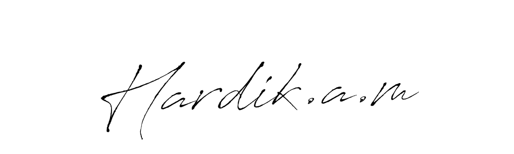 Once you've used our free online signature maker to create your best signature Antro_Vectra style, it's time to enjoy all of the benefits that Hardik.a.m name signing documents. Hardik.a.m signature style 6 images and pictures png