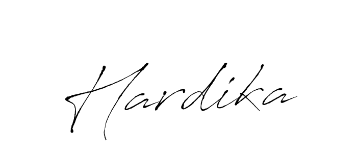 Design your own signature with our free online signature maker. With this signature software, you can create a handwritten (Antro_Vectra) signature for name Hardika. Hardika signature style 6 images and pictures png