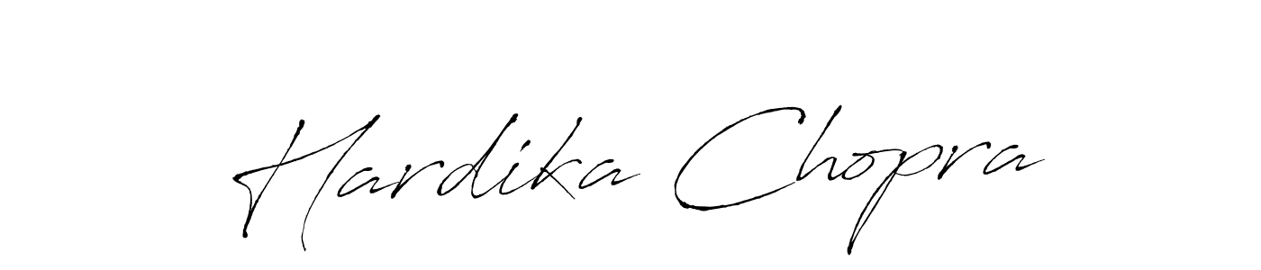 How to make Hardika Chopra signature? Antro_Vectra is a professional autograph style. Create handwritten signature for Hardika Chopra name. Hardika Chopra signature style 6 images and pictures png