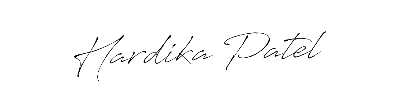 Hardika Patel stylish signature style. Best Handwritten Sign (Antro_Vectra) for my name. Handwritten Signature Collection Ideas for my name Hardika Patel. Hardika Patel signature style 6 images and pictures png