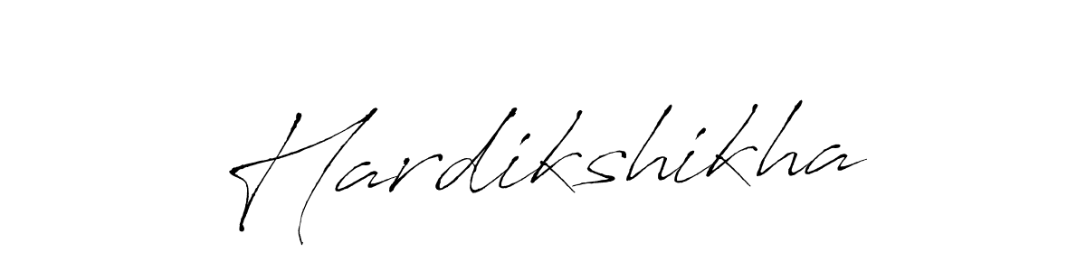 How to make Hardikshikha signature? Antro_Vectra is a professional autograph style. Create handwritten signature for Hardikshikha name. Hardikshikha signature style 6 images and pictures png