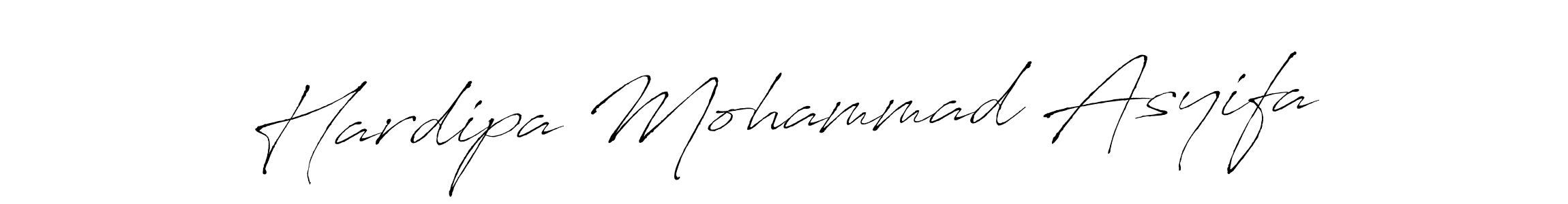 Similarly Antro_Vectra is the best handwritten signature design. Signature creator online .You can use it as an online autograph creator for name Hardipa Mohammad Asyifa. Hardipa Mohammad Asyifa signature style 6 images and pictures png