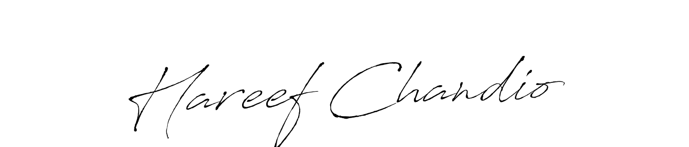 Design your own signature with our free online signature maker. With this signature software, you can create a handwritten (Antro_Vectra) signature for name Hareef Chandio. Hareef Chandio signature style 6 images and pictures png