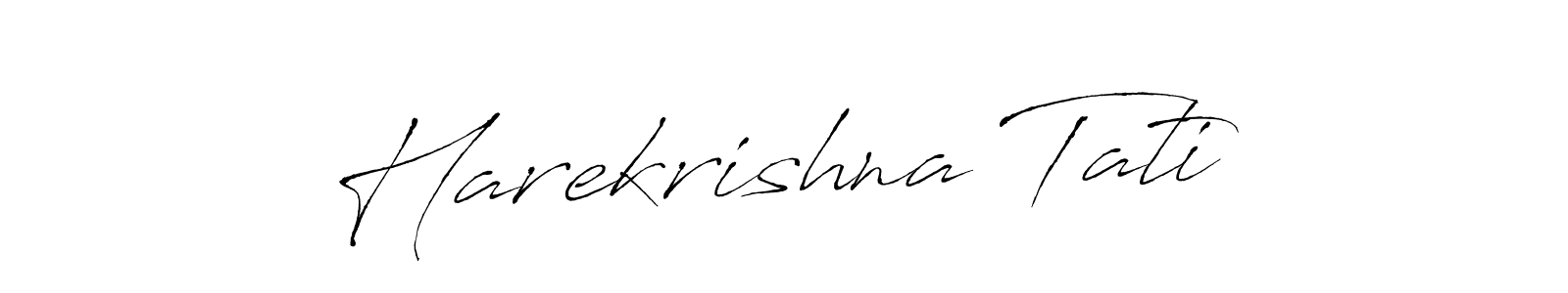 Similarly Antro_Vectra is the best handwritten signature design. Signature creator online .You can use it as an online autograph creator for name Harekrishna Tati. Harekrishna Tati signature style 6 images and pictures png