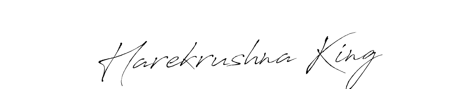 Antro_Vectra is a professional signature style that is perfect for those who want to add a touch of class to their signature. It is also a great choice for those who want to make their signature more unique. Get Harekrushna King name to fancy signature for free. Harekrushna King signature style 6 images and pictures png