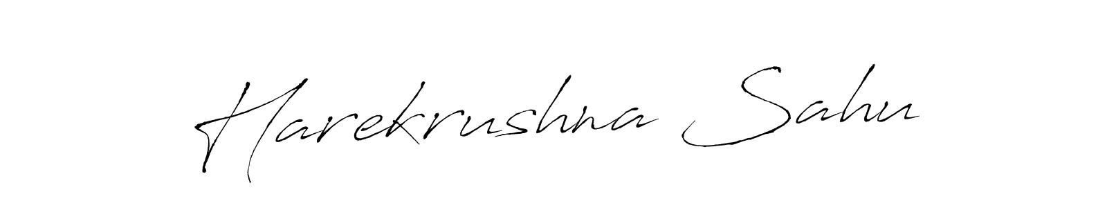 Create a beautiful signature design for name Harekrushna Sahu. With this signature (Antro_Vectra) fonts, you can make a handwritten signature for free. Harekrushna Sahu signature style 6 images and pictures png