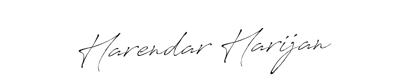 Harendar Harijan stylish signature style. Best Handwritten Sign (Antro_Vectra) for my name. Handwritten Signature Collection Ideas for my name Harendar Harijan. Harendar Harijan signature style 6 images and pictures png