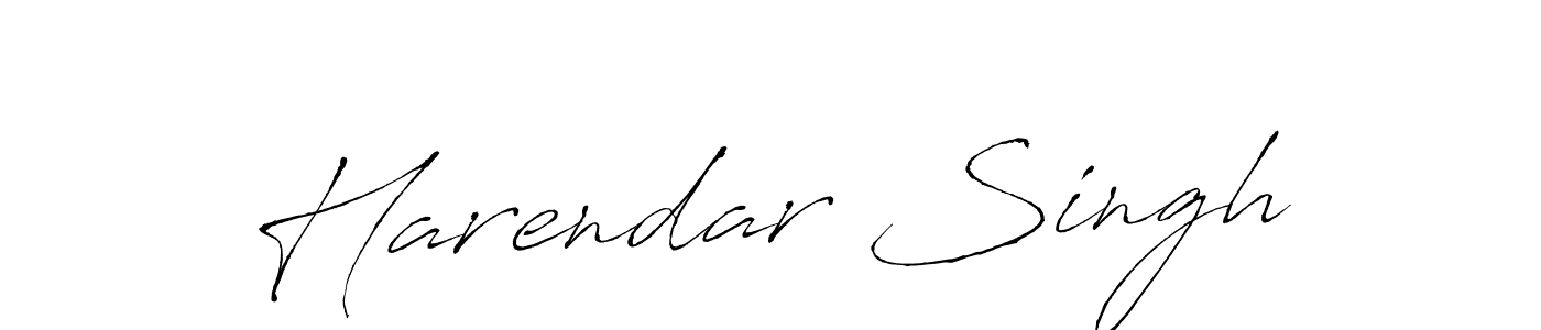 How to make Harendar Singh signature? Antro_Vectra is a professional autograph style. Create handwritten signature for Harendar Singh name. Harendar Singh signature style 6 images and pictures png