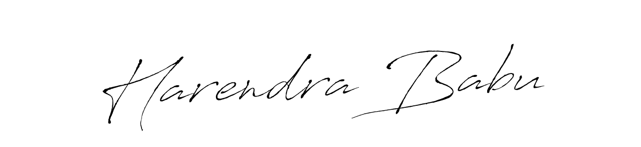 Harendra Babu stylish signature style. Best Handwritten Sign (Antro_Vectra) for my name. Handwritten Signature Collection Ideas for my name Harendra Babu. Harendra Babu signature style 6 images and pictures png