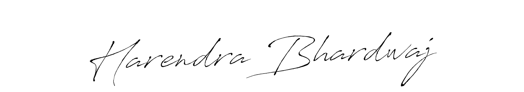 How to make Harendra Bhardwaj name signature. Use Antro_Vectra style for creating short signs online. This is the latest handwritten sign. Harendra Bhardwaj signature style 6 images and pictures png