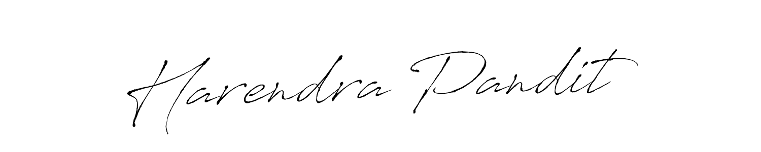 Use a signature maker to create a handwritten signature online. With this signature software, you can design (Antro_Vectra) your own signature for name Harendra Pandit. Harendra Pandit signature style 6 images and pictures png