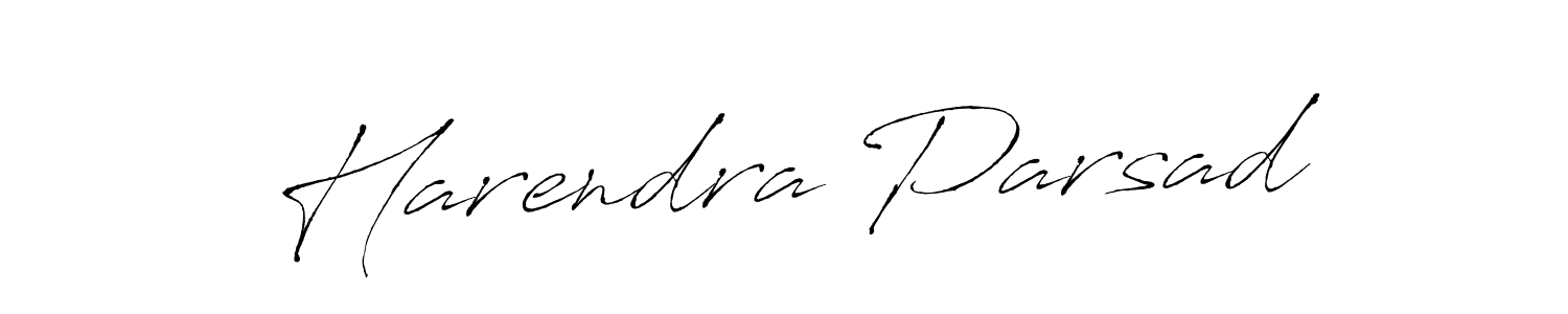Create a beautiful signature design for name Harendra Parsad. With this signature (Antro_Vectra) fonts, you can make a handwritten signature for free. Harendra Parsad signature style 6 images and pictures png