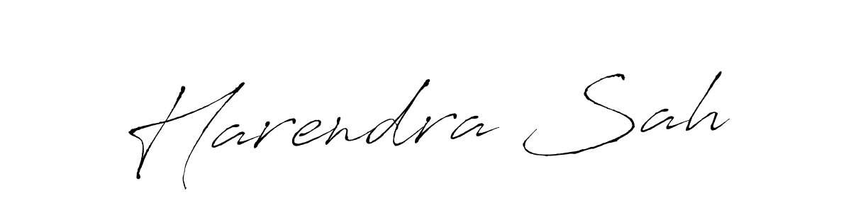 You should practise on your own different ways (Antro_Vectra) to write your name (Harendra Sah) in signature. don't let someone else do it for you. Harendra Sah signature style 6 images and pictures png