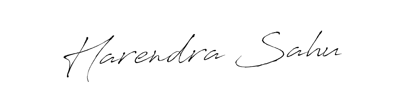 Design your own signature with our free online signature maker. With this signature software, you can create a handwritten (Antro_Vectra) signature for name Harendra Sahu. Harendra Sahu signature style 6 images and pictures png