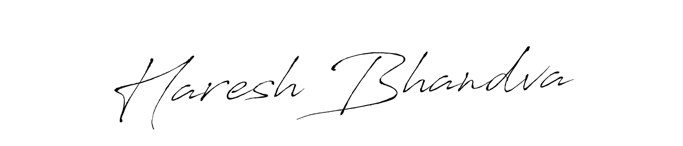 Make a beautiful signature design for name Haresh Bhandva. With this signature (Antro_Vectra) style, you can create a handwritten signature for free. Haresh Bhandva signature style 6 images and pictures png