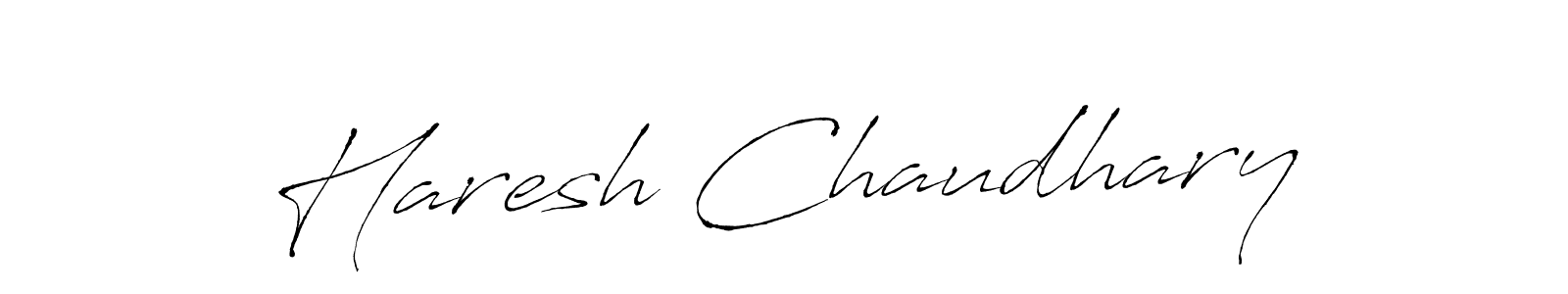 Design your own signature with our free online signature maker. With this signature software, you can create a handwritten (Antro_Vectra) signature for name Haresh Chaudhary. Haresh Chaudhary signature style 6 images and pictures png