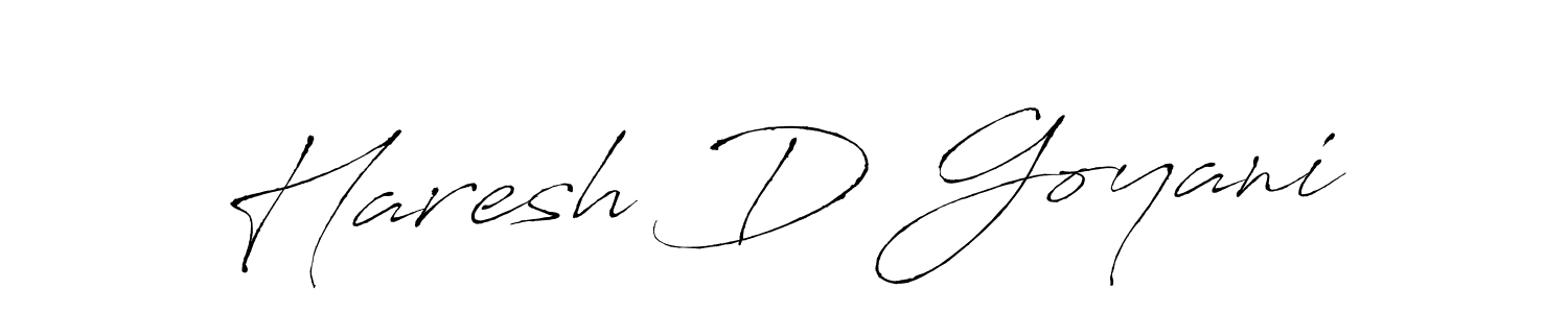 Also we have Haresh D Goyani name is the best signature style. Create professional handwritten signature collection using Antro_Vectra autograph style. Haresh D Goyani signature style 6 images and pictures png