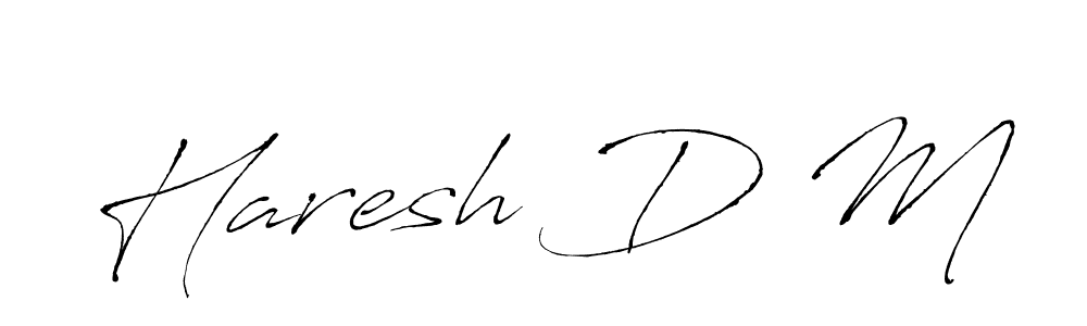 How to make Haresh D M signature? Antro_Vectra is a professional autograph style. Create handwritten signature for Haresh D M name. Haresh D M signature style 6 images and pictures png