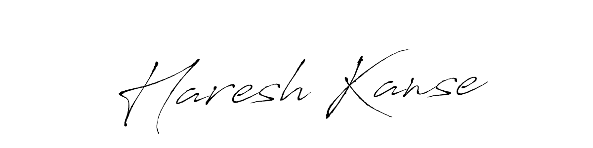 Antro_Vectra is a professional signature style that is perfect for those who want to add a touch of class to their signature. It is also a great choice for those who want to make their signature more unique. Get Haresh Kanse name to fancy signature for free. Haresh Kanse signature style 6 images and pictures png
