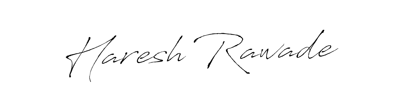 How to make Haresh Rawade name signature. Use Antro_Vectra style for creating short signs online. This is the latest handwritten sign. Haresh Rawade signature style 6 images and pictures png