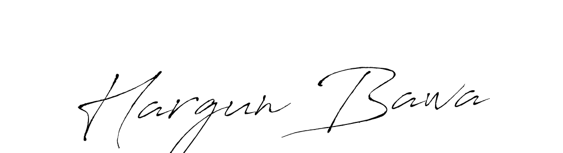 How to make Hargun Bawa name signature. Use Antro_Vectra style for creating short signs online. This is the latest handwritten sign. Hargun Bawa signature style 6 images and pictures png