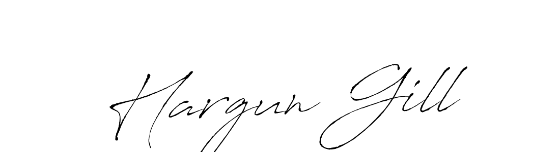 Hargun Gill stylish signature style. Best Handwritten Sign (Antro_Vectra) for my name. Handwritten Signature Collection Ideas for my name Hargun Gill. Hargun Gill signature style 6 images and pictures png